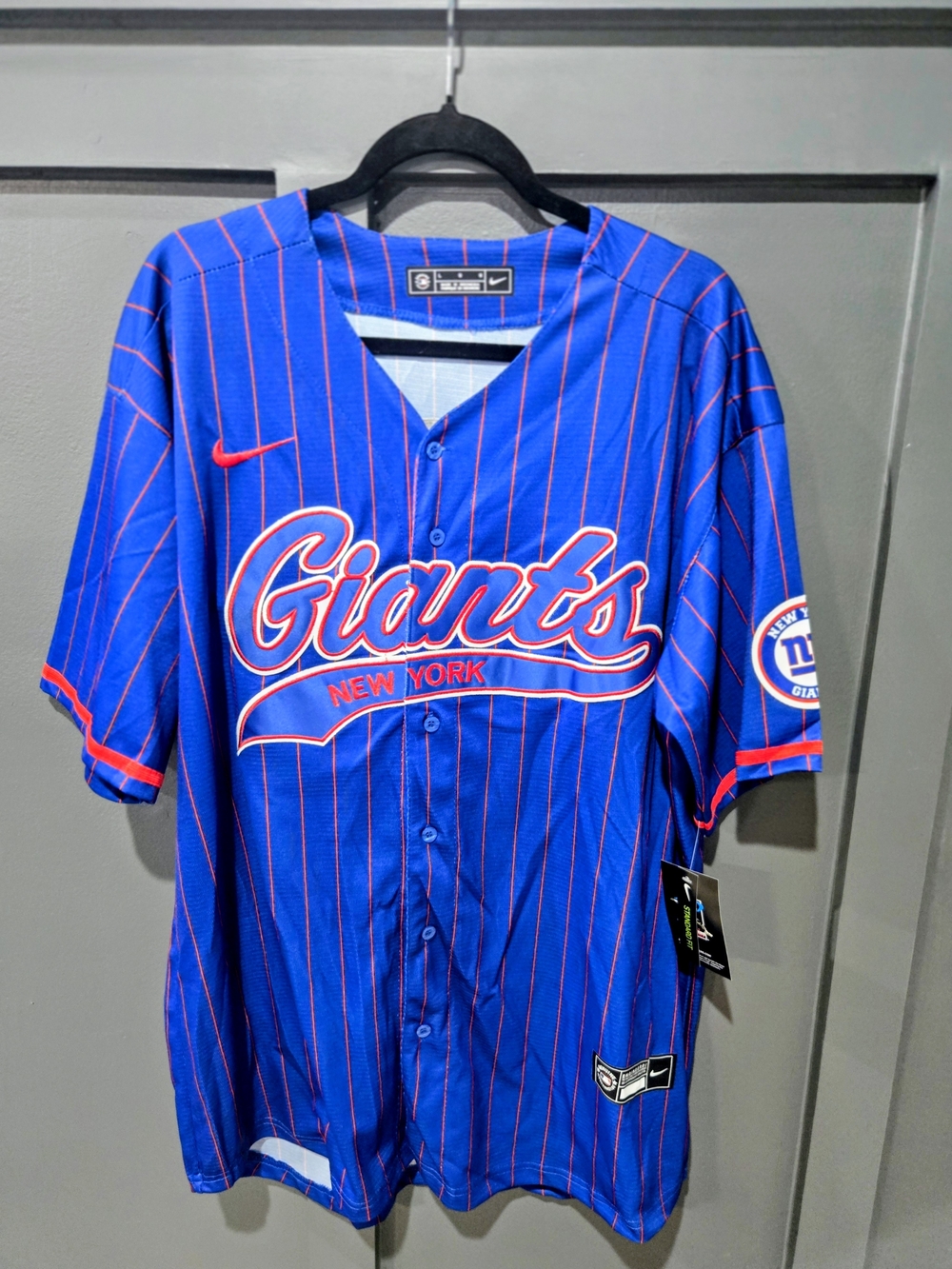 Nike New York Giants Royal Blue Pinstripe Jersey, Dart 6, NWT Father's Day Gift